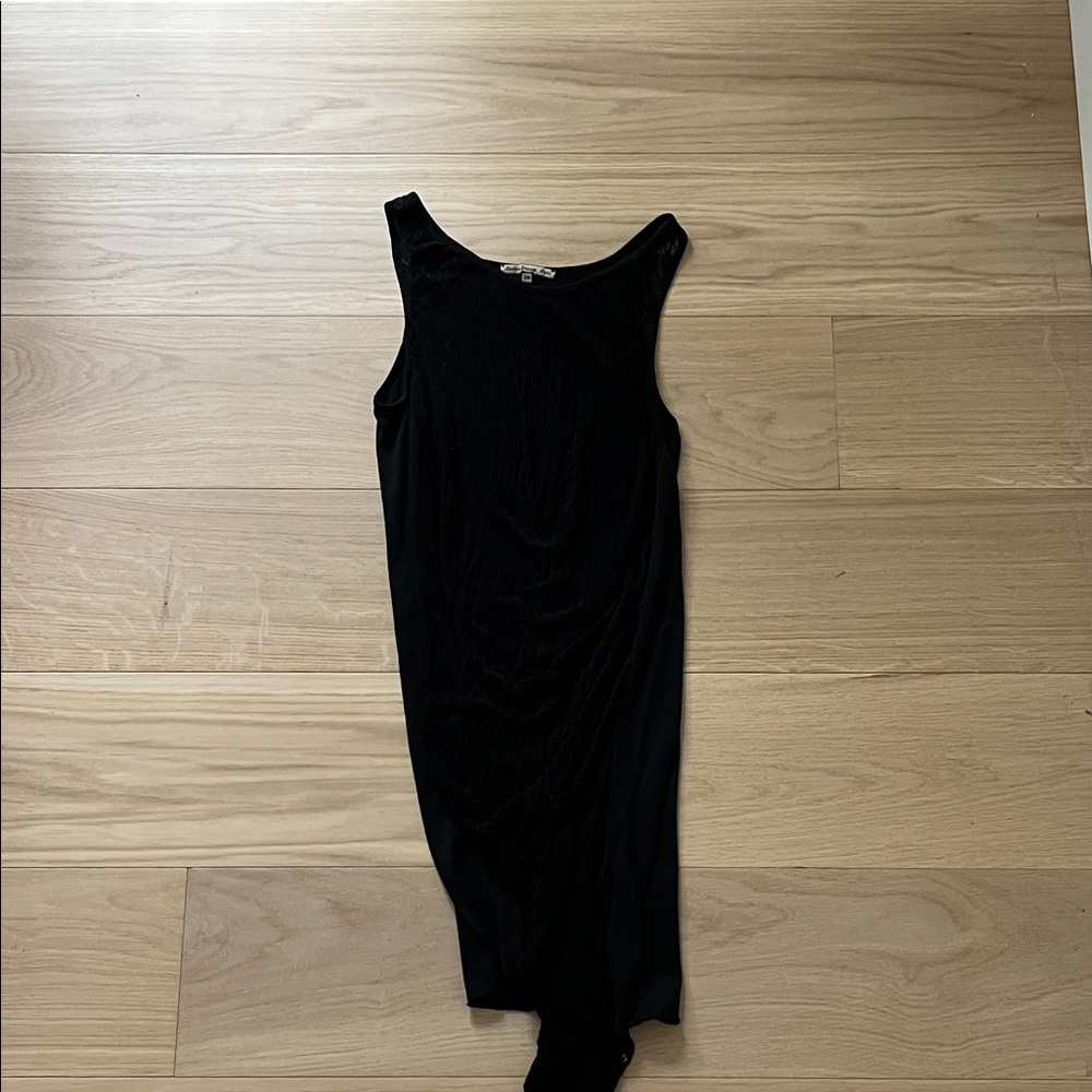 Chic Black Sleeveless Midi Dress